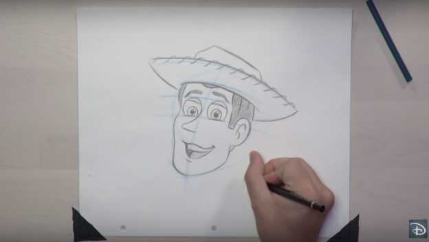 Learn to Draw Woody from ‘Toy Story’ at Toy Story Land